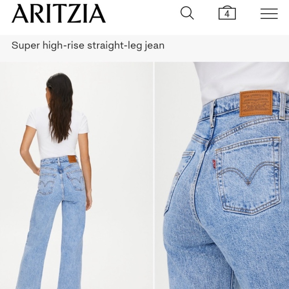 Levi Ribcage denim jeans 28